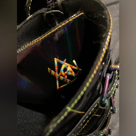 YRU Dune Mushroom Holographic Platform Boots Size 9 - Picture 6 of 9